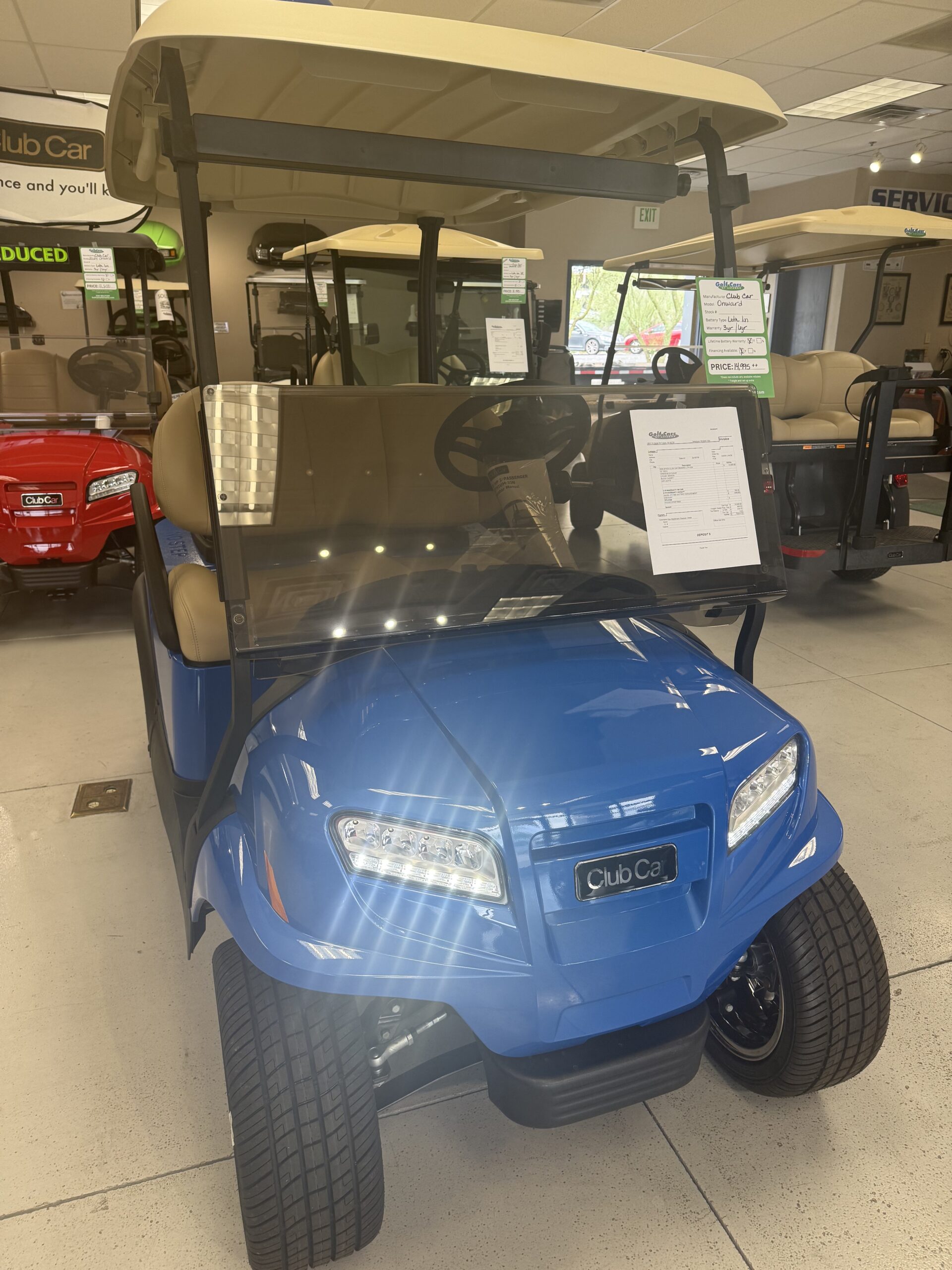 2026 Club Car Onward – Brilliant Blue image 0