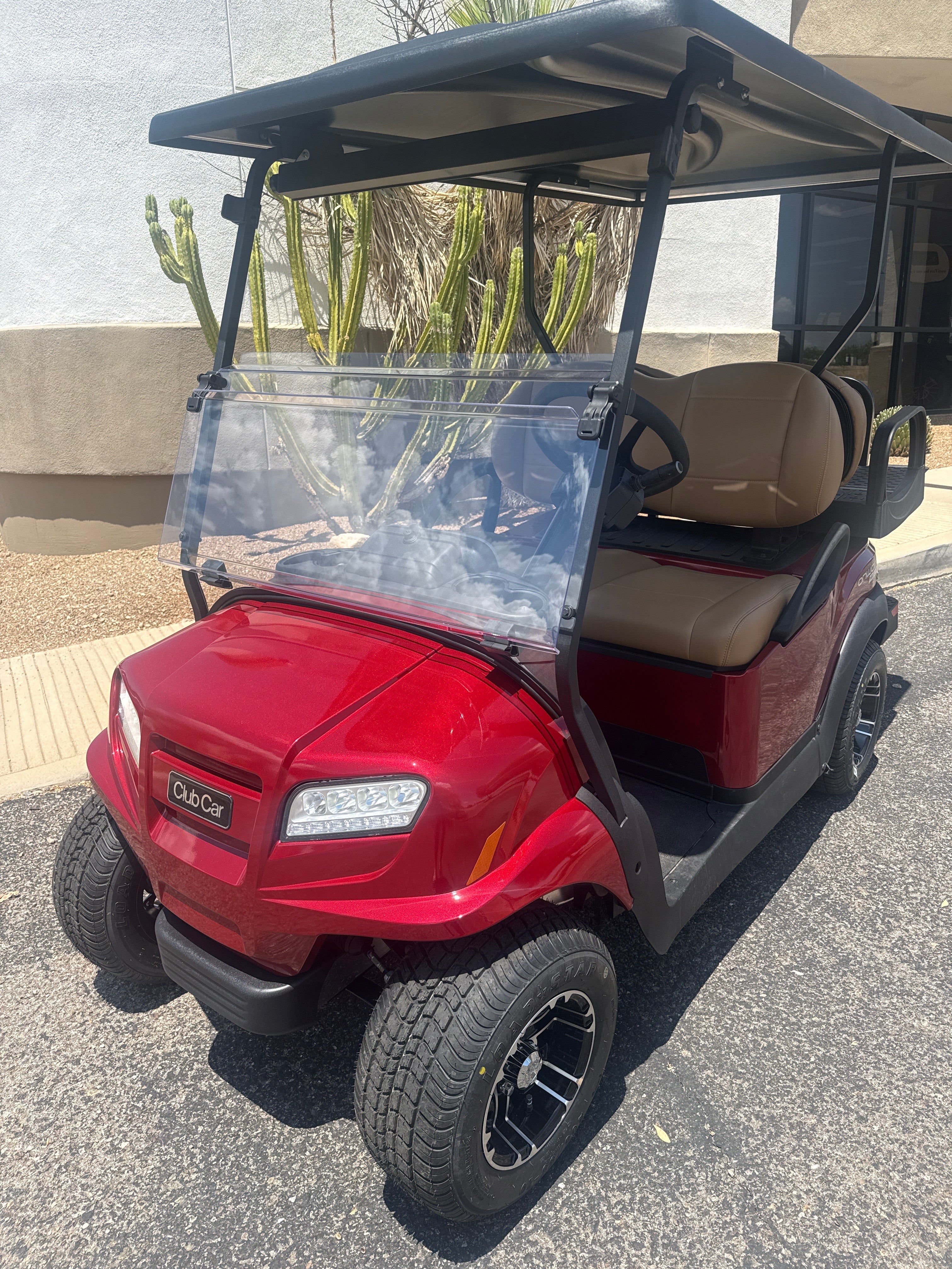 2027 Club Car Onward LI Premium Candy Apple Red 4 Passenger Golf Cart