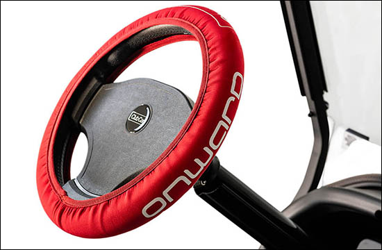 ONWARD BRANDED STEERING WHEEL COVERS - Red image