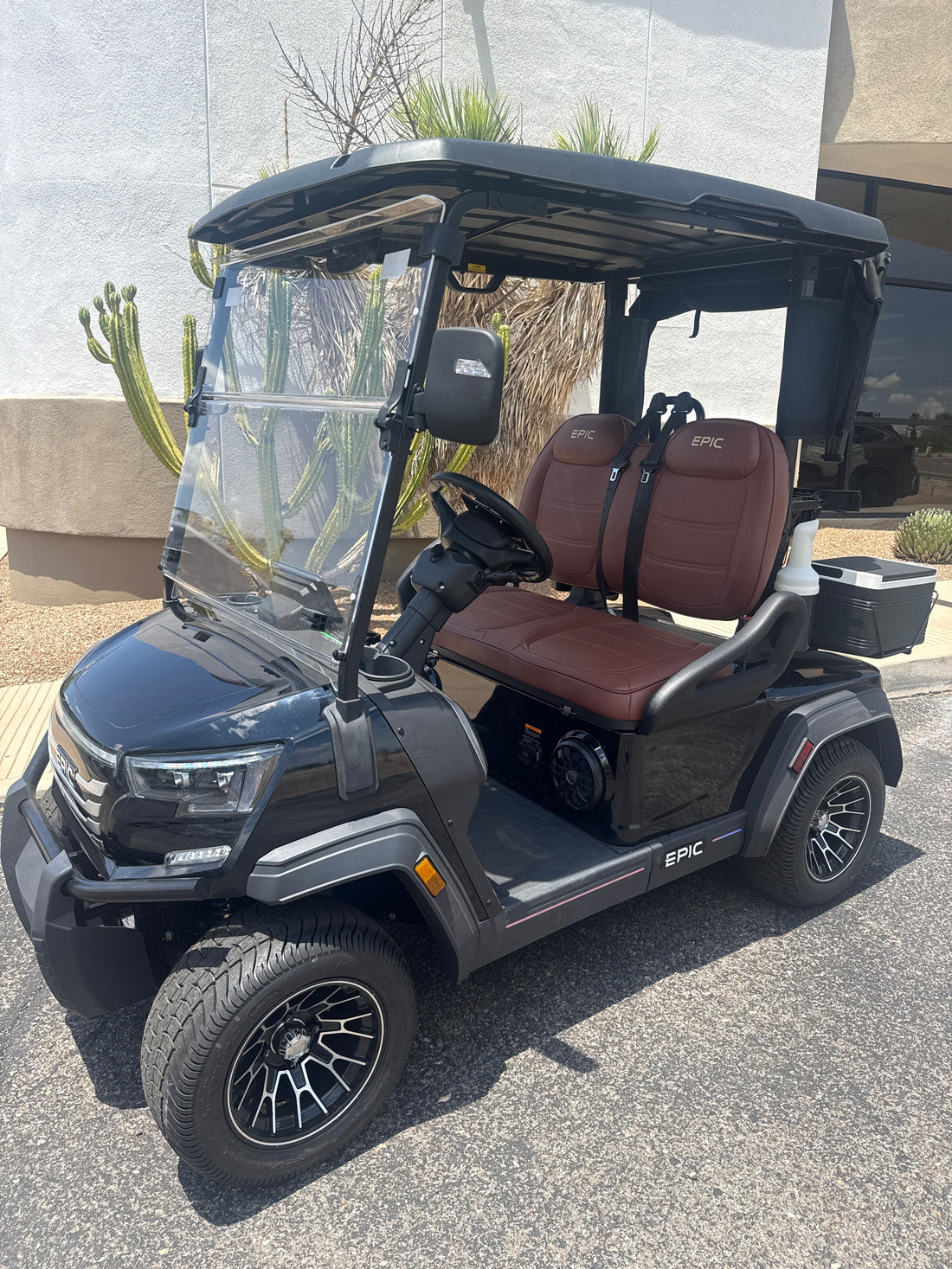 2026 EPIC E20FX Black 2 Passenger Golf Cart