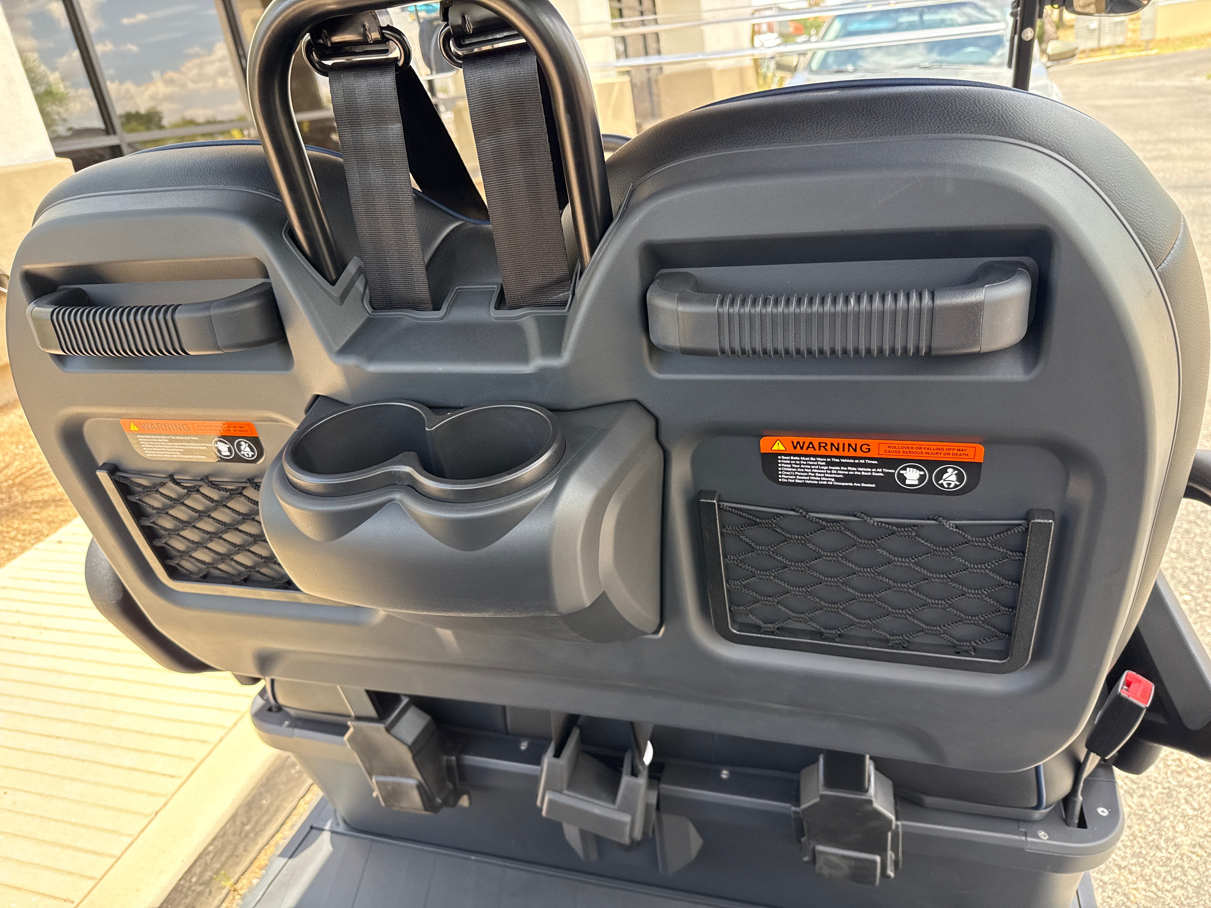 2026 EPIC E40FX Metallic Blue Forward Facing 4 Passenger Golf Cart