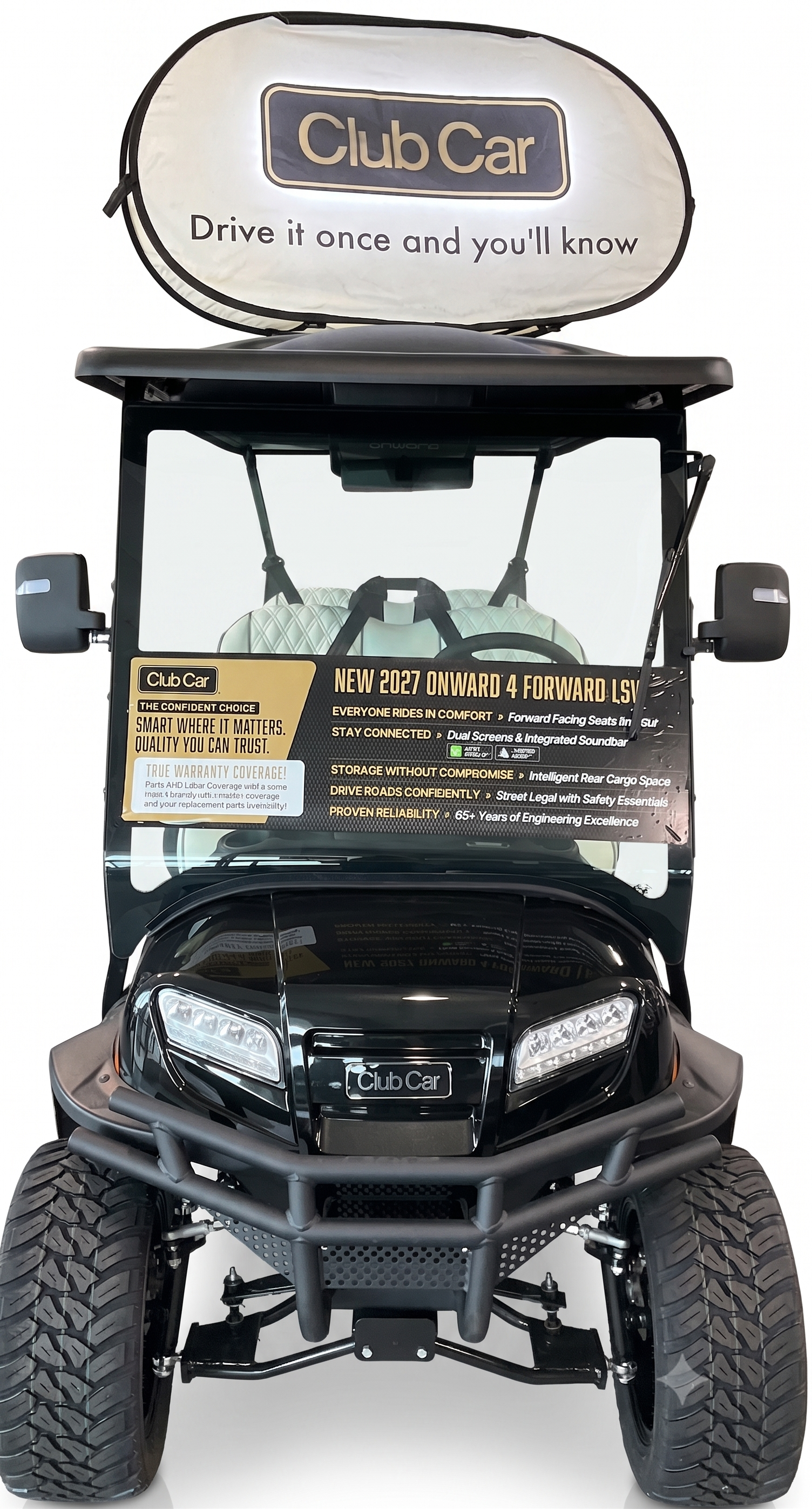 2027 Club Car Onward LSV LI Premium Metallic Black 4 Passenger Golf Cart
