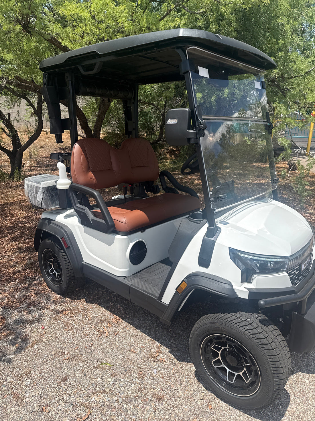 2026 ICON i20X White 2 Passenger Golf Cart