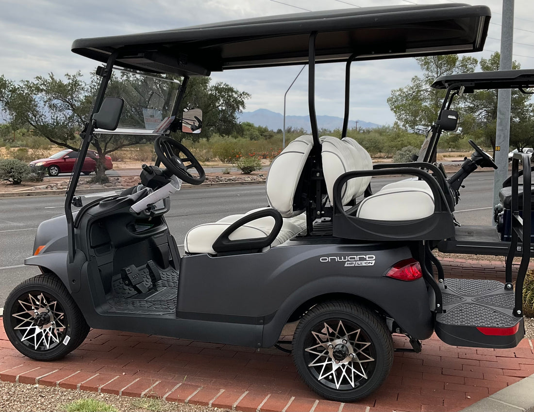 2027 Club Car Onward LI Premium Matte Graphite 4 Passenger Golf Cart
