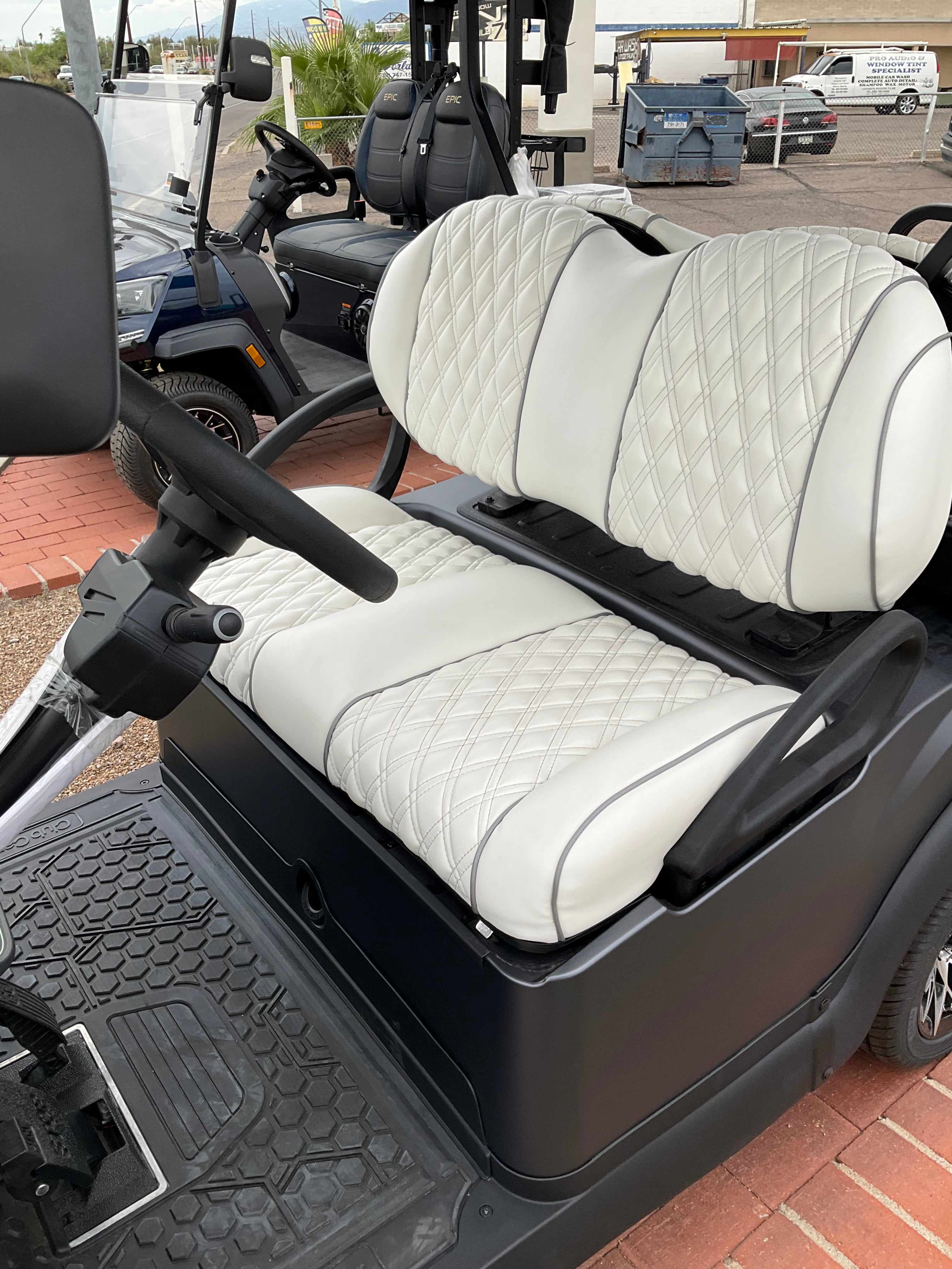 2027 Club Car Onward LI Premium Matte Graphite 4 Passenger Golf Cart