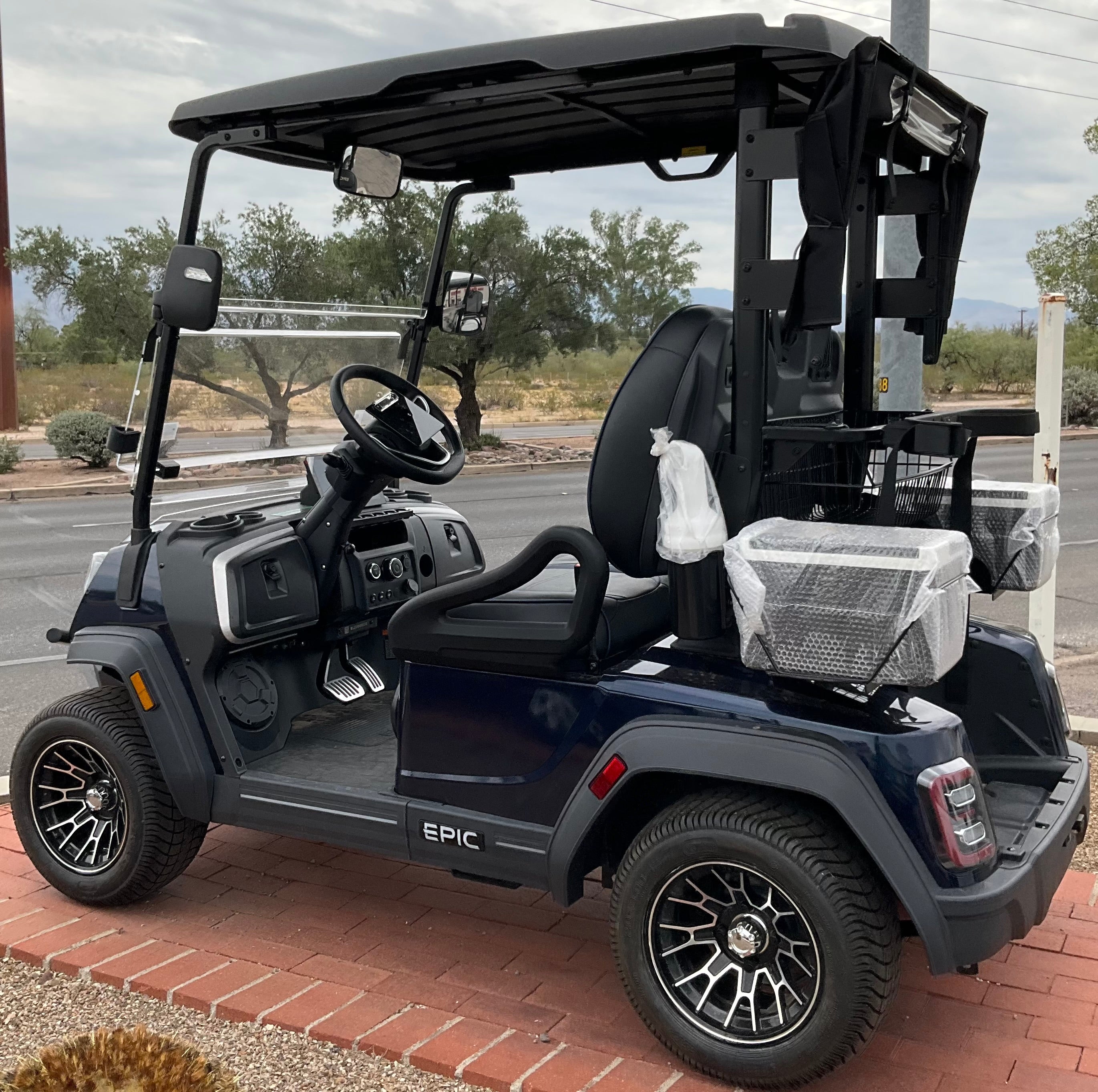 2026 EPIC E20FX Midnight Blue 2 Passenger Golf Cart