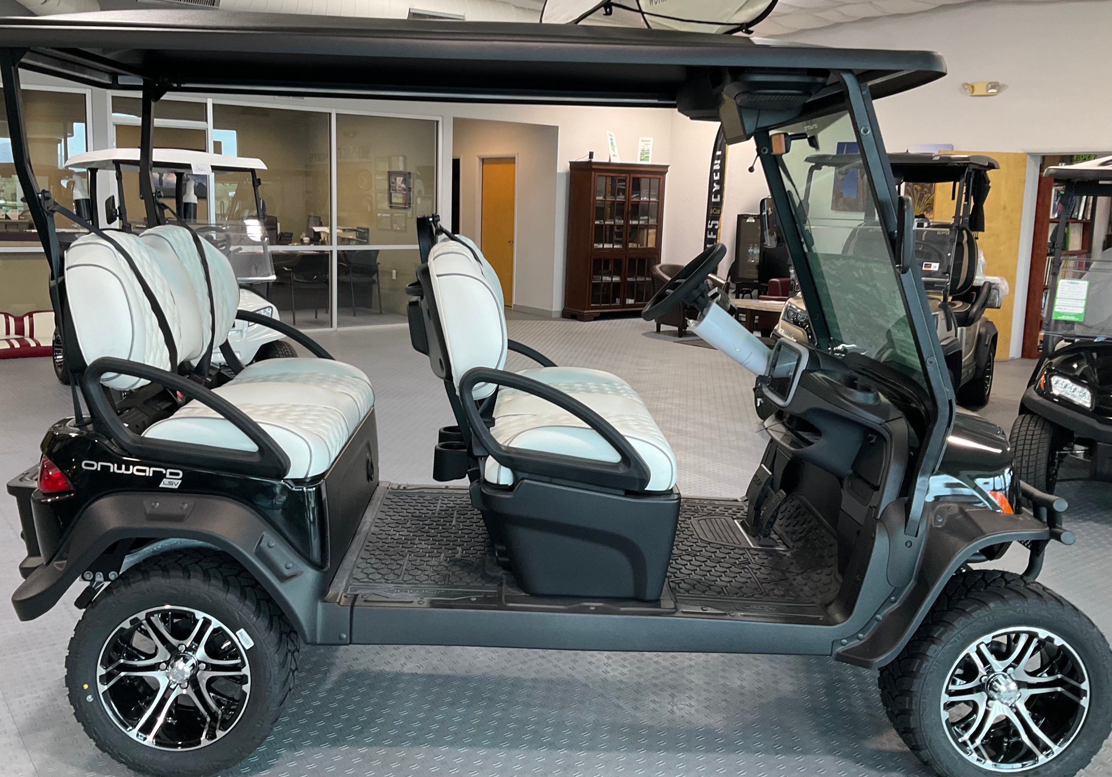 2027 Club Car Onward LSV LI Premium Metallic Black 4 Passenger Golf Cart