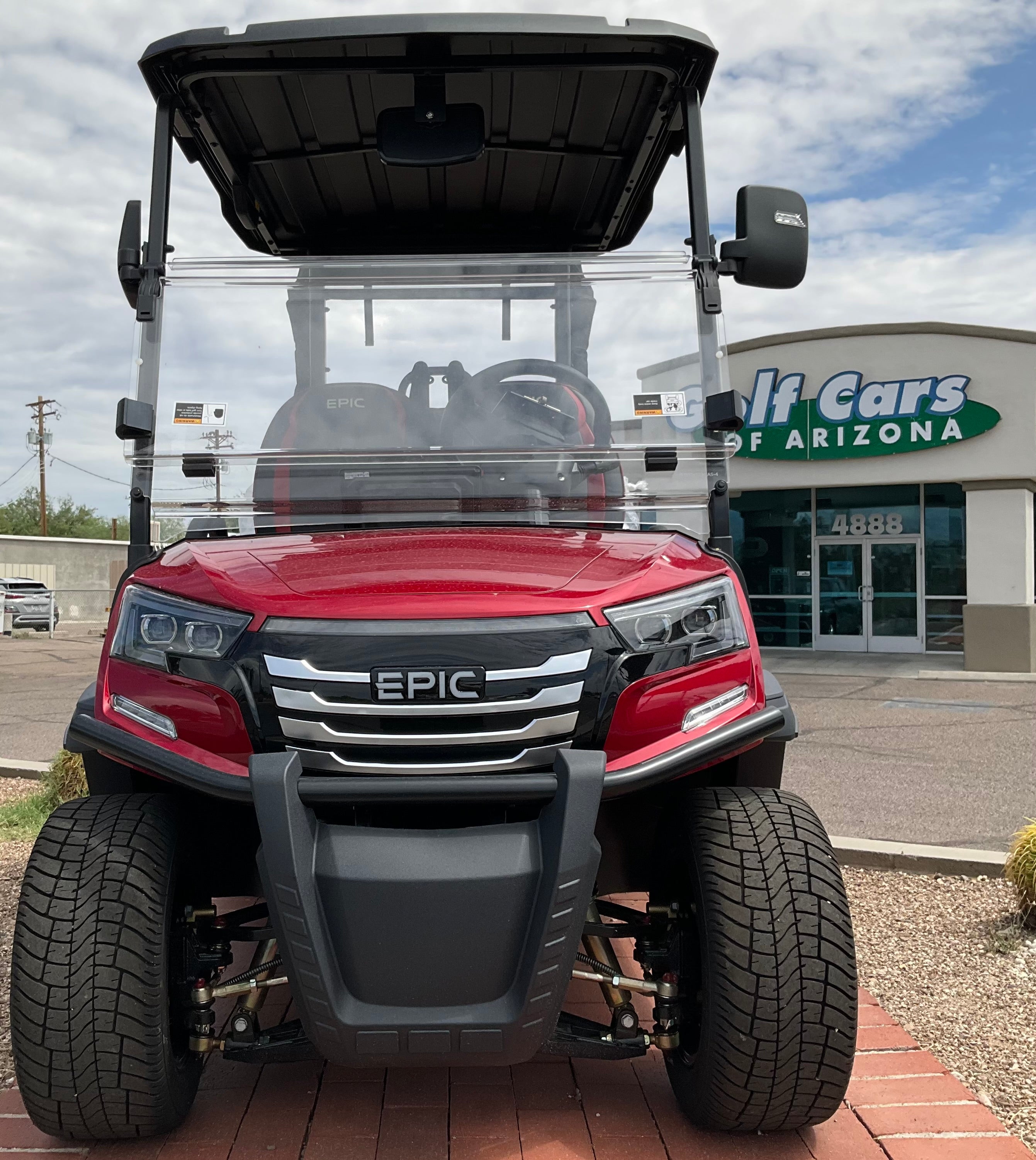 2026 EPIC E20FX Burgundy 2 Passenger Golf Cart