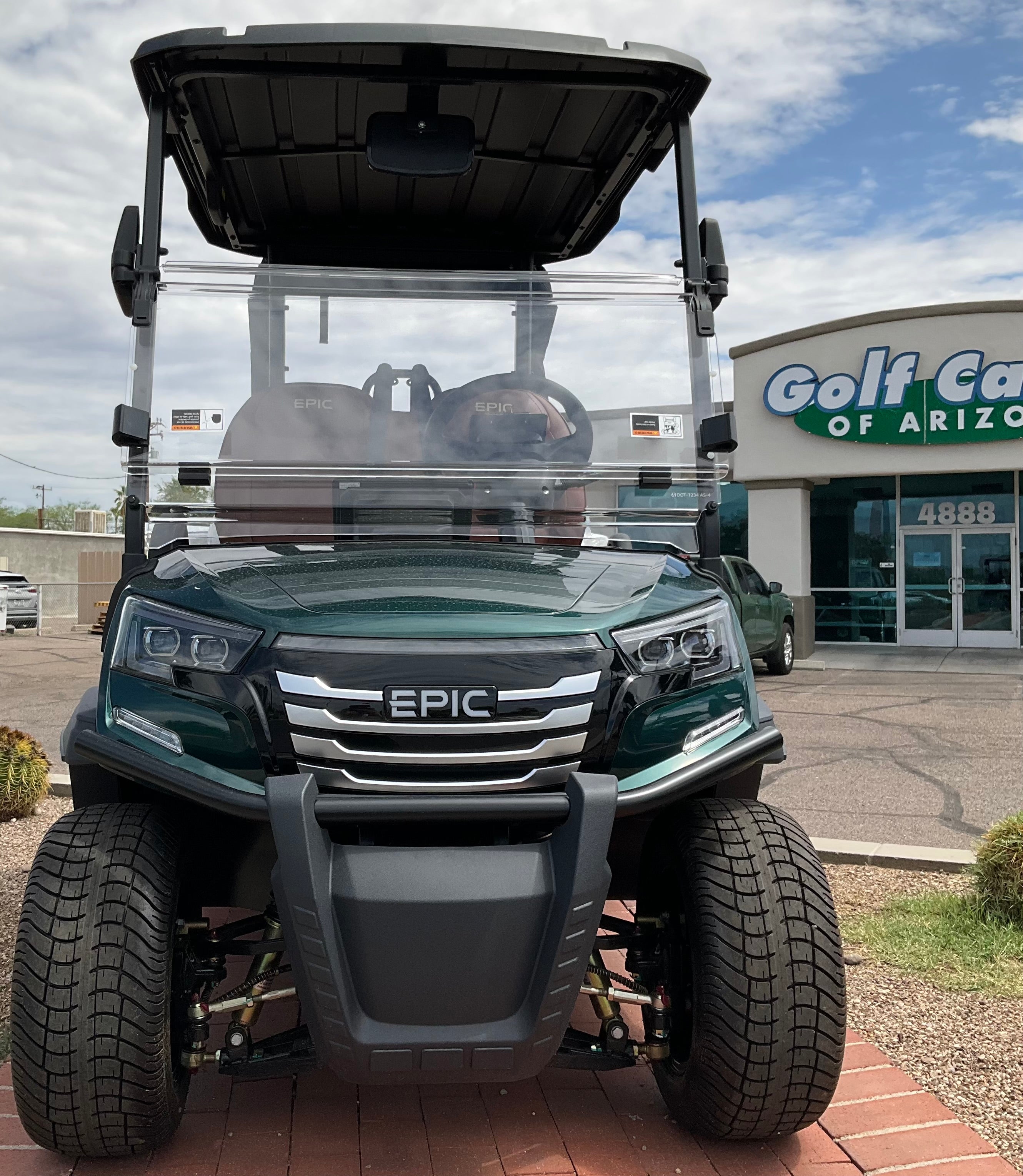 2026 EPIC E20FX Forest Green 2 Passenger Golf Cart