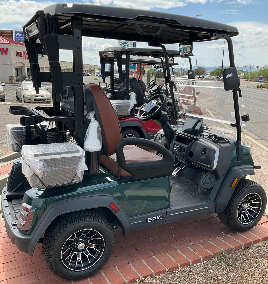 2026 EPIC E20FX Forest Green 2 Passenger Golf Cart